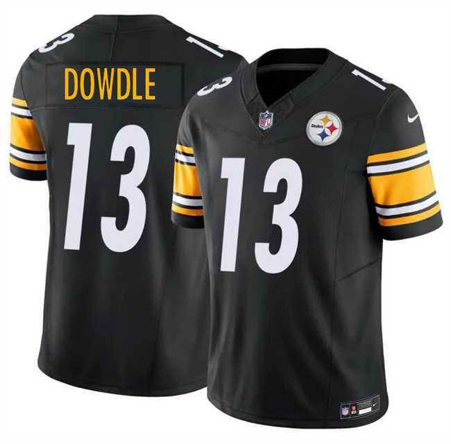 Men's Pittsburgh Steelers #13 Rico Dowdle Black 2025 F.U.S.E. Vapor Limited Stitched Jersey Dzhi,We sell and wholesale Men's Pittsburgh Steelers #13 Rico Dowdle Black 2025 F.U.S.E. Vapor Limited Stitched Jersey Dzhi on line form chian!