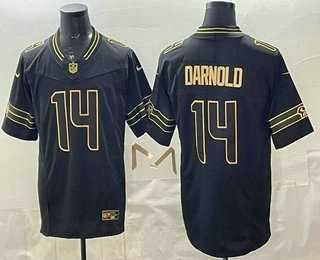 Men's Seattle Seahawks #14 Sam Darnold Limited Black Gold FUSE Vapor Jersey Dzhi,We sell and wholesale Men's Seattle Seahawks #14 Sam Darnold Limited Black Gold FUSE Vapor Jersey Dzhi on line form chian!
