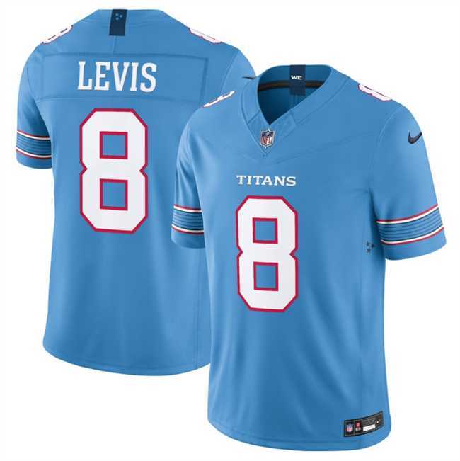 Men's Tennessee Titans #8 Will Levis Light Blue 2026 F.U.S.E. Vapor Limited Stitched Jersey Dzhi,We sell and wholesale Men's Tennessee Titans #8 Will Levis Light Blue 2026 F.U.S.E. Vapor Limited Stitched Jersey Dzhi on line form chian!