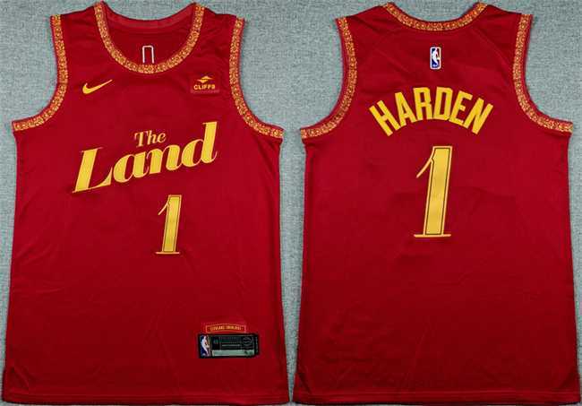 Men's Cleveland Cavaliers #1 James Harden Wine 2023-24 City Edition Stitched Jersey,We sell and wholesale Men's Cleveland Cavaliers #1 James Harden Wine 2023-24 City Edition Stitched Jersey on line form chian!