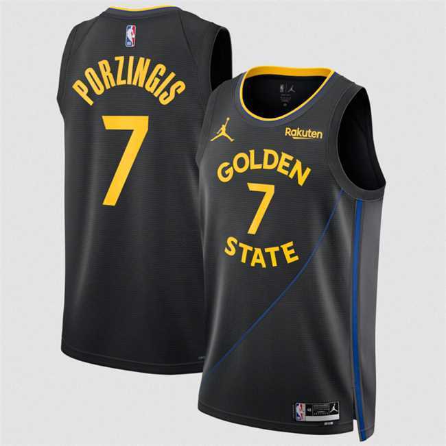 Men's Golden State Warriors #7 Kristaps Porzingis Black 2026 Statement Edition Stitched Jersey Dzhi,We sell and wholesale Men's Golden State Warriors #7 Kristaps Porzingis Black 2026 Statement Edition Stitched Jersey Dzhi on line form chian!