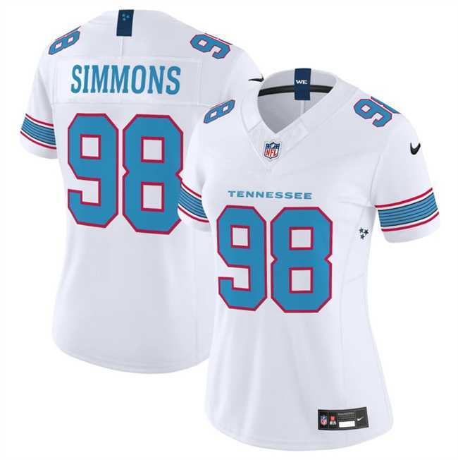 Women's Tennessee Titans #98 Cameron Ward White 2026 F.U.S.E. Vapor Limited Stitched Jersey Dzhi,We sell and wholesale Women's Tennessee Titans #98 Cameron Ward White 2026 F.U.S.E. Vapor Limited Stitched Jersey Dzhi on line form chian!