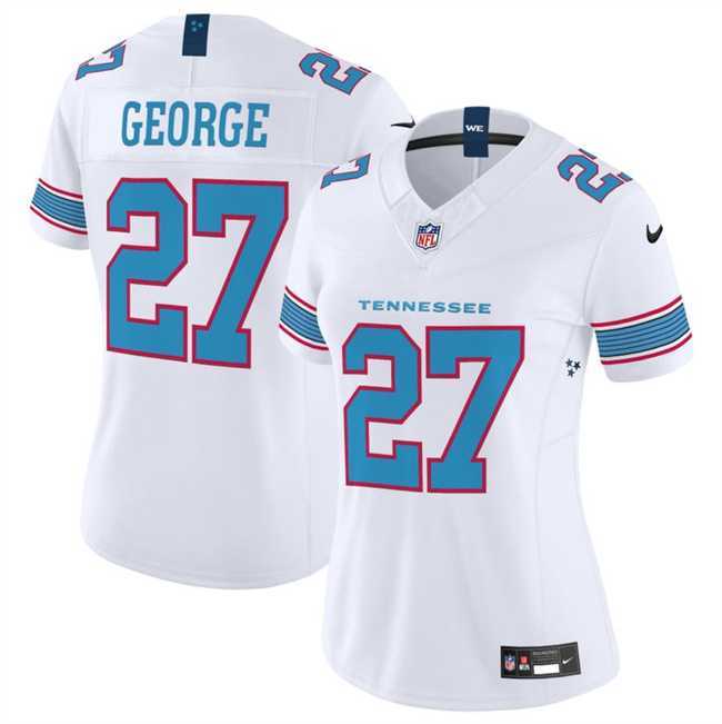 Women's Tennessee Titans #27 Eddie George White 2026 F.U.S.E. Vapor Limited Stitched Jersey Dzhi,We sell and wholesale Women's Tennessee Titans #27 Eddie George White 2026 F.U.S.E. Vapor Limited Stitched Jersey Dzhi on line form chian!