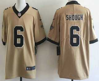 Men's New Orleans Saints #6 Tyler Shough Limited Gold Alternate Vapor Jersey,We sell and wholesale Men's New Orleans Saints #6 Tyler Shough Limited Gold Alternate Vapor Jersey on line form chian!