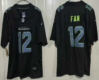 Men's Seattle Seahawks #12 Fan Limited Black Fashion Vapor Jersey,We sell and wholesale Men's Seattle Seahawks #12 Fan Limited Black Fashion Vapor Jersey on line form chian!