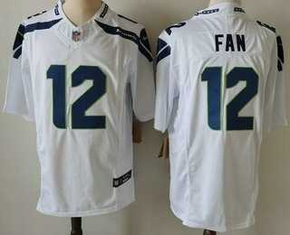 Men's Seattle Seahawks #12 Fan Limited FUSE White Vapor Jersey,We sell and wholesale Men's Seattle Seahawks #12 Fan Limited FUSE White Vapor Jersey on line form chian!
