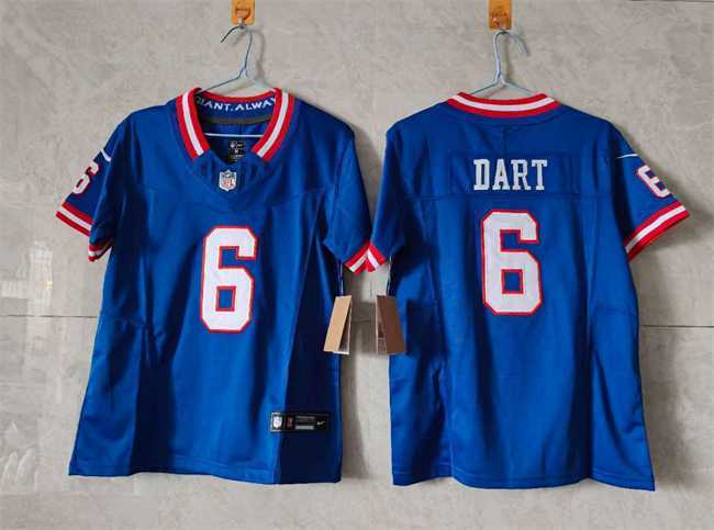 Youth New York Giants #6 Jaxson Dart Blue 2025 Draft F.U.S.E. Throwback Untouchable Limited Stitched Jersey,We sell and wholesale Youth New York Giants #6 Jaxson Dart Blue 2025 Draft F.U.S.E. Throwback Untouchable Limited Stitched Jersey on line form chian!