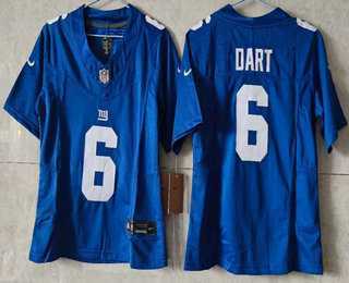 Youth New York Giants #6 Jaxson Dart Limited FUSE Blue Vapor Jersey,We sell and wholesale Youth New York Giants #6 Jaxson Dart Limited FUSE Blue Vapor Jersey on line form chian!
