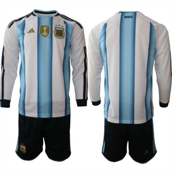 Men's Argentina Blank Long Sleeve National Team FIFA x World Cup 2026 Home White On Field Jersey,We sell and wholesale Men's Argentina Blank Long Sleeve National Team FIFA x World Cup 2026 Home White On Field Jersey on line form chian!