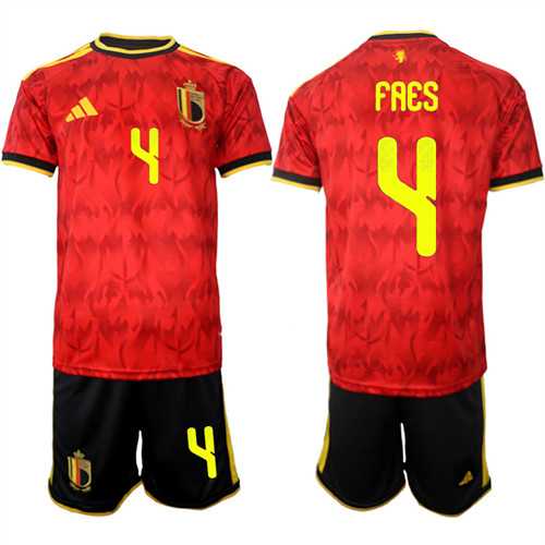 Men's Belgium #4 FAES National Team FIFA x World Cup 2026 Home Red On Field Jersey,We sell and wholesale Men's Belgium #4 FAES National Team FIFA x World Cup 2026 Home Red On Field Jersey on line form chian!