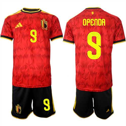 Men's Belgium National Team #9 Lois Openda Red 2026 World Cup Home Soccer Jersey Suit,We sell and wholesale Men's Belgium National Team #9 Lois Openda Red 2026 World Cup Home Soccer Jersey Suit on line form chian!