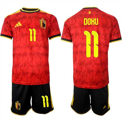 Men's Belgium #11 DOKU National Team FIFA x World Cup 2026 Home Red On Field Jersey,We sell and wholesale Men's Belgium #11 DOKU National Team FIFA x World Cup 2026 Home Red On Field Jersey on line form chian!