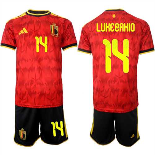 Men's Belgium #14 LUKEBAKIO National Team FIFA x World Cup 2026 Home Red On Field Jersey,We sell and wholesale Men's Belgium #14 LUKEBAKIO National Team FIFA x World Cup 2026 Home Red On Field Jersey on line form chian!