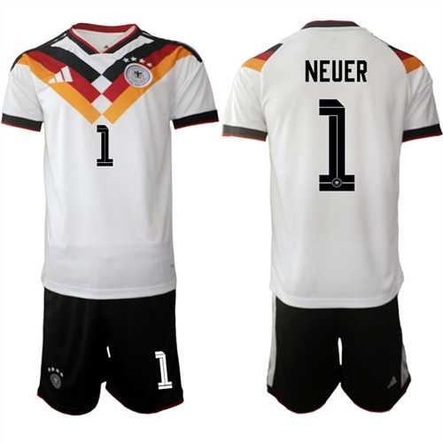 Men's Germany #1 NEUER National Team FIFA x World Cup 2026 Home White On Field Jersey,We sell and wholesale Men's Germany #1 NEUER National Team FIFA x World Cup 2026 Home White On Field Jersey on line form chian!