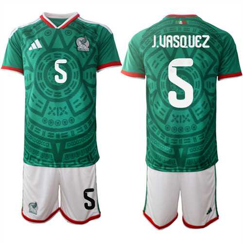 Men's Mexico #5 J.UASQUEZ National Team FIFA x World Cup 2026 Home Green On Field Jersey,We sell and wholesale Men's Mexico #5 J.UASQUEZ National Team FIFA x World Cup 2026 Home Green On Field Jersey on line form chian!