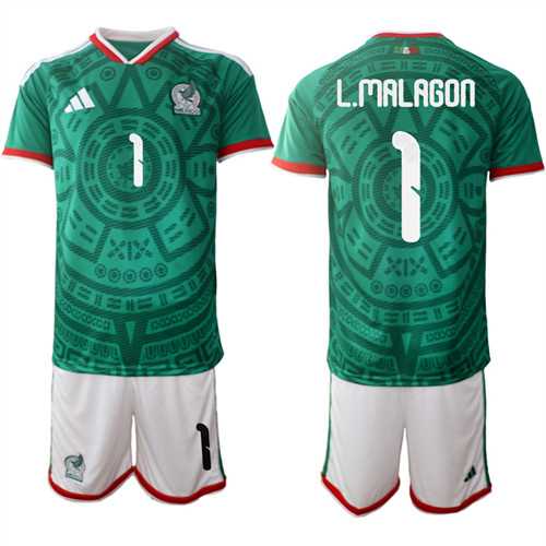 Men's Mexico #1 L.MALAGON National Team FIFA x World Cup 2026 Home Green On Field Jersey,We sell and wholesale Men's Mexico #1 L.MALAGON National Team FIFA x World Cup 2026 Home Green On Field Jersey on line form chian!