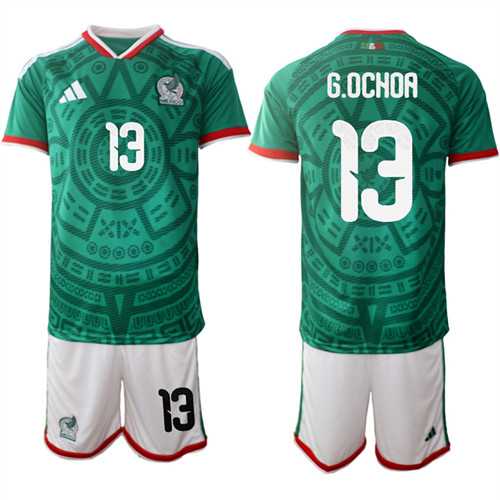 Men's Mexico #13 G.OCHOA National Team FIFA x World Cup 2026 Home Green On Field Jersey,We sell and wholesale Men's Mexico #13 G.OCHOA National Team FIFA x World Cup 2026 Home Green On Field Jersey on line form chian!