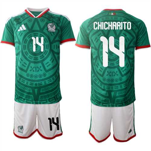 Men's Mexico #14 CHICHARITO National Team FIFA x World Cup 2026 Home Green On Field Jersey,We sell and wholesale Men's Mexico #14 CHICHARITO National Team FIFA x World Cup 2026 Home Green On Field Jersey on line form chian!
