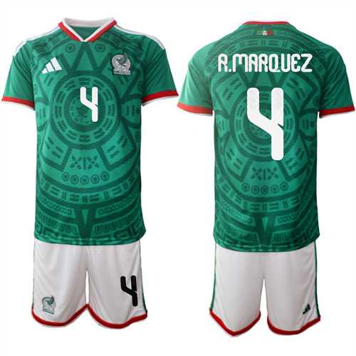 Men's Mexico #4 R.MARQUEZ National Team FIFA x World Cup 2026 Home Green On Field Jersey,We sell and wholesale Men's Mexico #4 R.MARQUEZ National Team FIFA x World Cup 2026 Home Green On Field Jersey on line form chian!