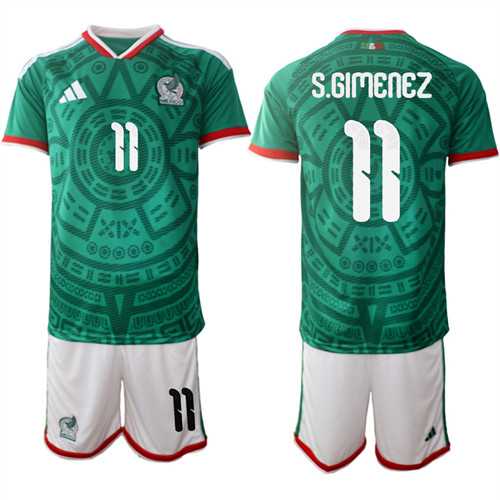 Men's Mexico #11 S.GIMENEZ National Team FIFA x World Cup 2026 Home Green On Field Jersey,We sell and wholesale Men's Mexico #11 S.GIMENEZ National Team FIFA x World Cup 2026 Home Green On Field Jersey on line form chian!