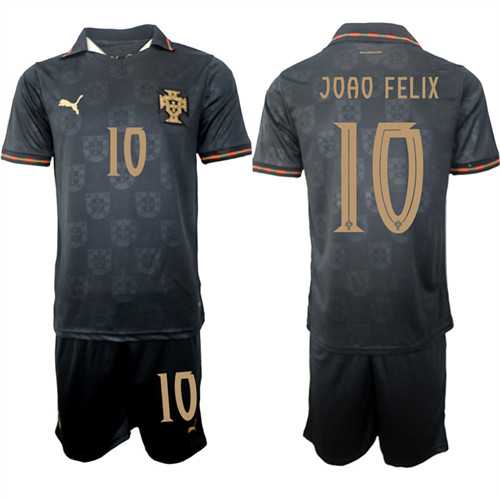 Men's Portugal #10 JOAO FELIX National Team FIFA x World Cup 2026 Away Gray On Eusebio special edition Jersey,We sell and wholesale Men's Portugal #10 JOAO FELIX National Team FIFA x World Cup 2026 Away Gray On Eusebio special edition Jersey on line form chian!