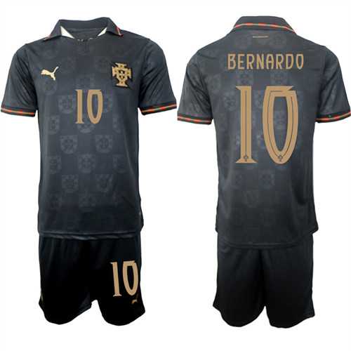 Men's Portugal #10 BERNARDO National Team FIFA x World Cup 2026 Away Gray On Eusebio special edition Jersey,We sell and wholesale Men's Portugal #10 BERNARDO National Team FIFA x World Cup 2026 Away Gray On Eusebio special edition Jersey on line form chian!