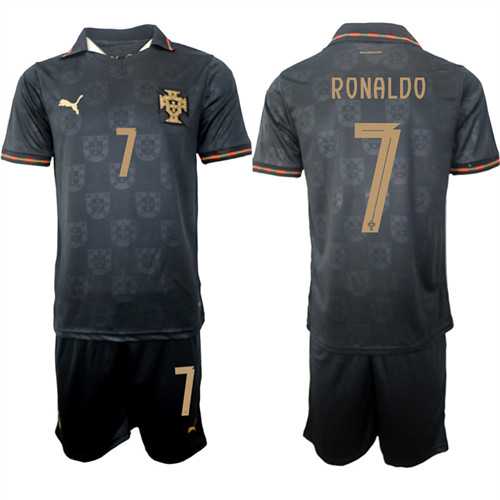 Men's Portugal #7 RONALDO National Team FIFA x World Cup 2026 Away Gray On Eusebio special edition Jersey,We sell and wholesale Men's Portugal #7 RONALDO National Team FIFA x World Cup 2026 Away Gray On Eusebio special edition Jersey on line form chian!