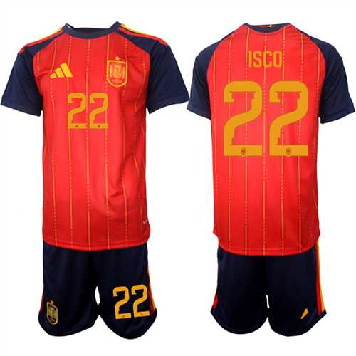 Men's Spain #22 ISCO National Team FIFA x World Cup 2026 Home Red On Field Jerseys,We sell and wholesale Men's Spain #22 ISCO National Team FIFA x World Cup 2026 Home Red On Field Jerseys on line form chian!