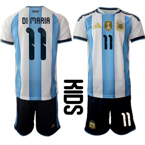 Youth Argentina #11 DI MARIA National Team FIFA x World Cup 2026 Home White On Field Kids Jersey,We sell and wholesale Youth Argentina #11 DI MARIA National Team FIFA x World Cup 2026 Home White On Field Kids Jersey on line form chian!