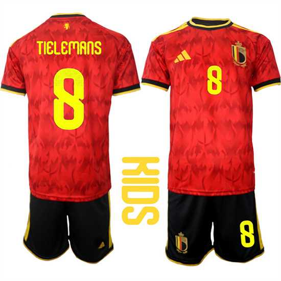 Youth Belgium #8 TIELEMANS National Team FIFA x World Cup 2026 Home Red On Field Kids Jersey,We sell and wholesale Youth Belgium #8 TIELEMANS National Team FIFA x World Cup 2026 Home Red On Field Kids Jersey on line form chian!