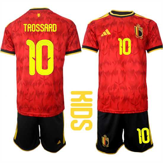 Youth Belgium #10 TROSSARD National Team FIFA x World Cup 2026 Home Red On Field Kids Jersey,We sell and wholesale Youth Belgium #10 TROSSARD National Team FIFA x World Cup 2026 Home Red On Field Kids Jersey on line form chian!