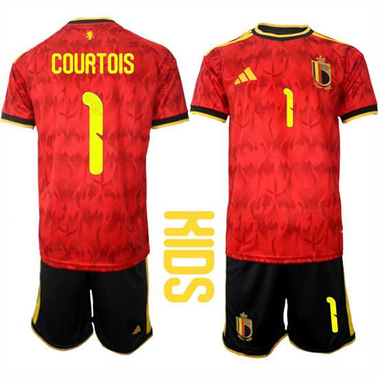 Youth Belgium #1 COURTOIS National Team FIFA x World Cup 2026 Home Red On Field Kids Jersey,We sell and wholesale Youth Belgium #1 COURTOIS National Team FIFA x World Cup 2026 Home Red On Field Kids Jersey on line form chian!