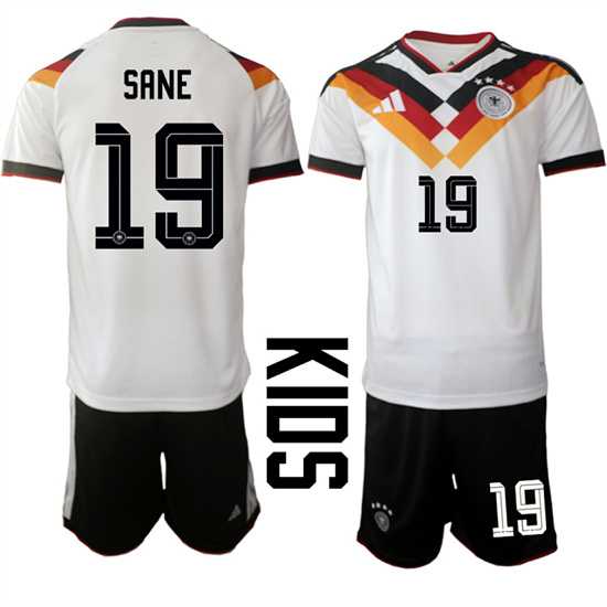 Youth Germany #19 SANE National Team FIFA x World Cup 2026 Home White On Field Kids Jersey,We sell and wholesale Youth Germany #19 SANE National Team FIFA x World Cup 2026 Home White On Field Kids Jersey on line form chian!