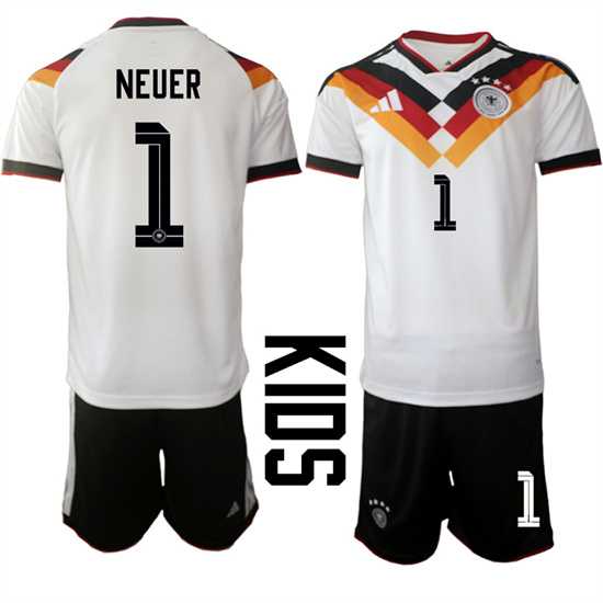 Youth Germany #1 NEUER National Team FIFA x World Cup 2026 Home White On Field Kids Jersey,We sell and wholesale Youth Germany #1 NEUER National Team FIFA x World Cup 2026 Home White On Field Kids Jersey on line form chian!