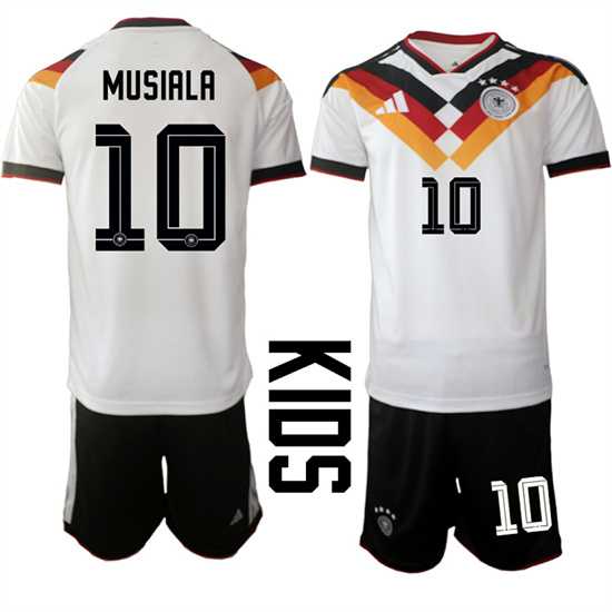 Youth Germany #10 MUSIALA National Team FIFA x World Cup 2026 Home White On Field Kids Jersey,We sell and wholesale Youth Germany #10 MUSIALA National Team FIFA x World Cup 2026 Home White On Field Kids Jersey on line form chian!