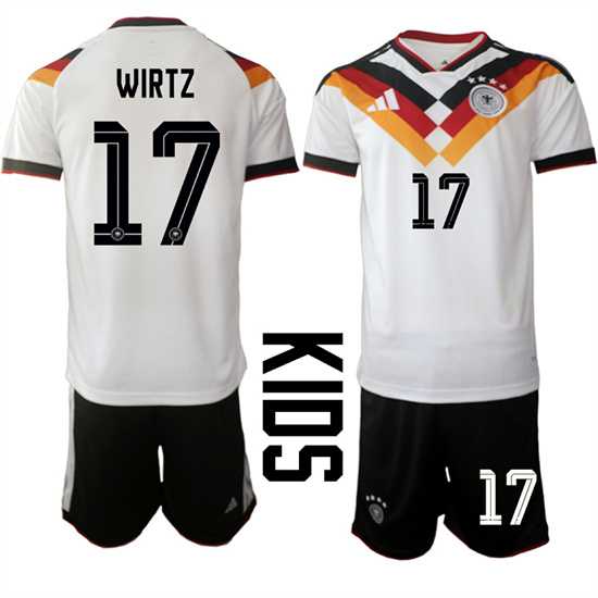 Youth Germany #17 WIRTZ National Team FIFA x World Cup 2026 Home White On Field Kids Jersey,We sell and wholesale Youth Germany #17 WIRTZ National Team FIFA x World Cup 2026 Home White On Field Kids Jersey on line form chian!