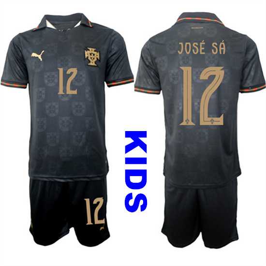 Youth Portugal #12 JOSE SA National Team FIFA x World Cup 2026 Away Gray On Eusebio special edition Kids Jersey,We sell and wholesale Youth Portugal #12 JOSE SA National Team FIFA x World Cup 2026 Away Gray On Eusebio special edition Kids Jersey on line form chian!