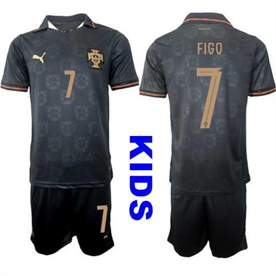 Youth Portugal #7 FIGO National Team FIFA x World Cup 2026 Away Gray On Eusebio special edition Kids Jersey,We sell and wholesale Youth Portugal #7 FIGO National Team FIFA x World Cup 2026 Away Gray On Eusebio special edition Kids Jersey on line form chian!