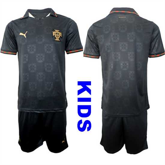 Youth Portugal Blank National Team FIFA x World Cup 2026 Away Gray On Eusebio special edition Kids Jersey,We sell and wholesale Youth Portugal Blank National Team FIFA x World Cup 2026 Away Gray On Eusebio special edition Kids Jersey on line form chian!