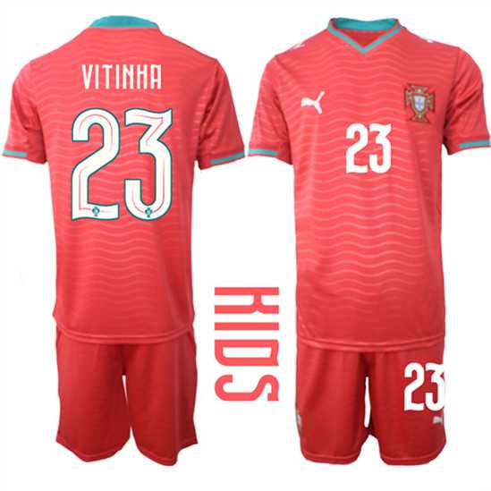 Youth Portugal #23 VITINHA National Team FIFA x World Cup 2026 Home Red On Eusebio special edition Kids Jersey,We sell and wholesale Youth Portugal #23 VITINHA National Team FIFA x World Cup 2026 Home Red On Eusebio special edition Kids Jersey on line form chian!