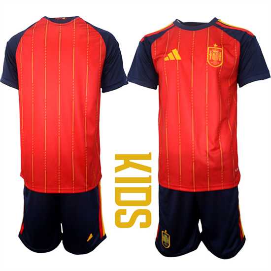 Youth Spain Blank National Team FIFA x World Cup 2026 Home Red On Field Kids Jerseys,We sell and wholesale Youth Spain Blank National Team FIFA x World Cup 2026 Home Red On Field Kids Jerseys on line form chian!