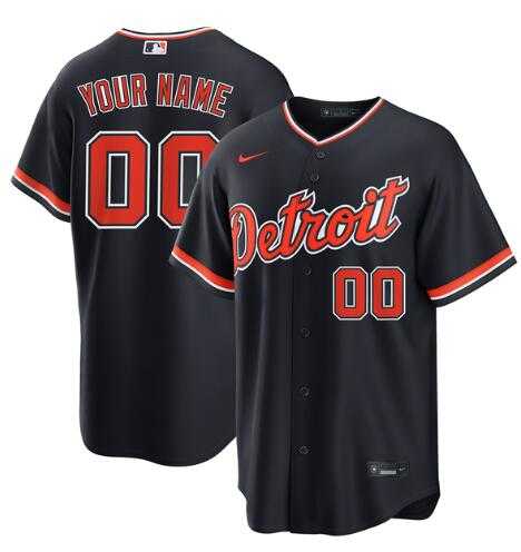 Men's Detroit Tigers Custom Nike Alternate Replica Navy Stitched Baseball Jersey,We sell and wholesale Men's Detroit Tigers Custom Nike Alternate Replica Navy Stitched Baseball Jersey on line form chian!
