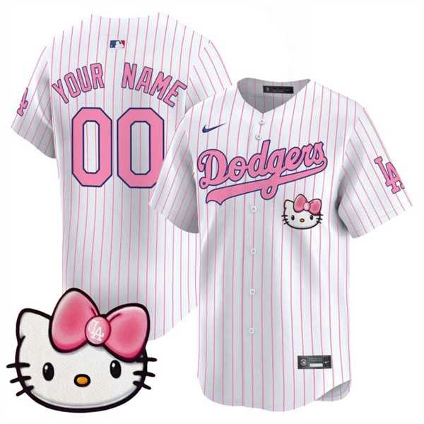 Men's Los Angeles Dodgers ACTIVE PLAYER Custom Pinstripe 2025 Hello Kitty Vapor Premier Limited Stitched Baseball Jersey,We sell and wholesale Men's Los Angeles Dodgers ACTIVE PLAYER Custom Pinstripe 2025 Hello Kitty Vapor Premier Limited Stitched Baseball Jersey on line form chian!