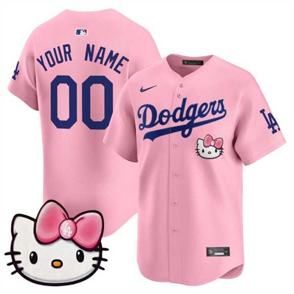 Men's Los Angeles Dodgers ACTIVE PLAYER Custom Pink 2025 Hello Kitty Vapor Premier Limited Stitched Baseball Jersey,We sell and wholesale Men's Los Angeles Dodgers ACTIVE PLAYER Custom Pink 2025 Hello Kitty Vapor Premier Limited Stitched Baseball Jersey on line form chian!