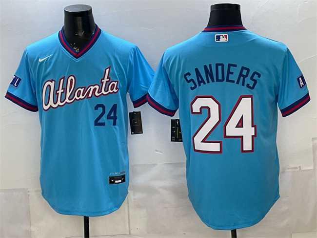 Men's Atlanta Braves #24 Deion Sanders Powder Blue 2026 City Connect Stadium Stitched Jersey,We sell and wholesale Men's Atlanta Braves #24 Deion Sanders Powder Blue 2026 City Connect Stadium Stitched Jersey on line form chian!
