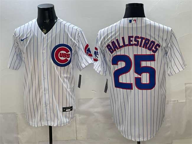 Men's Chicago Cubs #25 Moises Ballesteros White Cool Base Stitched Jersey,We sell and wholesale Men's Chicago Cubs #25 Moises Ballesteros White Cool Base Stitched Jersey on line form chian!