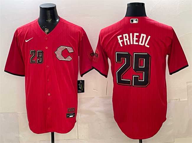 Men's Cincinnati Reds #29 TJ Friedl Red 2026 City Connect Stadium Stitched Baseball Jersey,We sell and wholesale Men's Cincinnati Reds #29 TJ Friedl Red 2026 City Connect Stadium Stitched Baseball Jersey on line form chian!