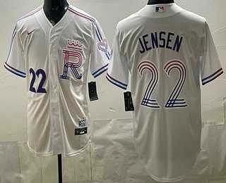 Men's Kansas City Royals #22 Carter Jensen White 2026 City Connect Stadium Jersey,We sell and wholesale Men's Kansas City Royals #22 Carter Jensen White 2026 City Connect Stadium Jersey on line form chian!