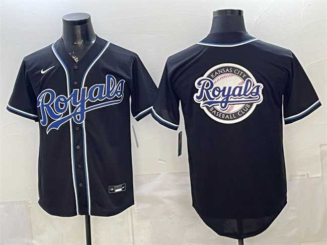 Mens Kansas City Royals Team Big Logo 2026 Fashion Replica Black Out Stitched Jersey,We sell and wholesale Mens Kansas City Royals Team Big Logo 2026 Fashion Replica Black Out Stitched Jersey on line form chian!