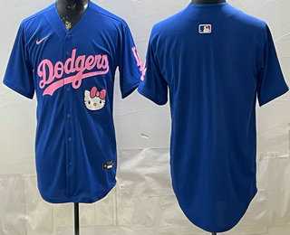 Men's Los Angeles Dodgers Blank Blue Hello Kitty 2025 World Series Champions Limited Jersey,We sell and wholesale Men's Los Angeles Dodgers Blank Blue Hello Kitty 2025 World Series Champions Limited Jersey on line form chian!